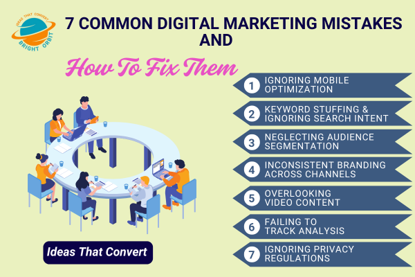 7 common digital marketing mistakes
